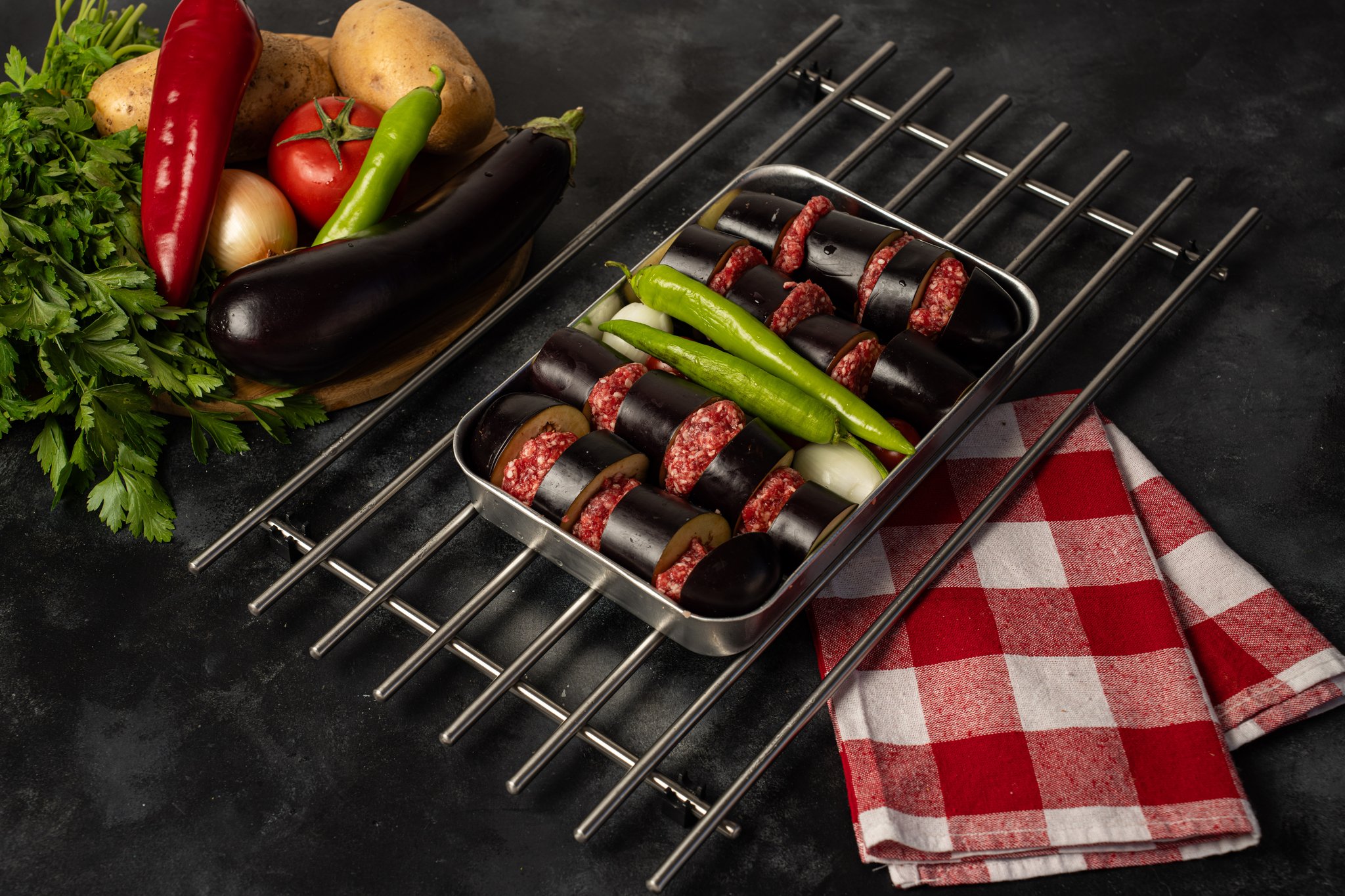 Patlıcan Kebabı (Çiğ)